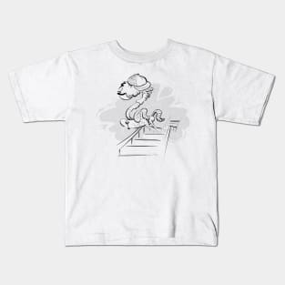 Fuzzy Jumping Earthworm Kids T-Shirt